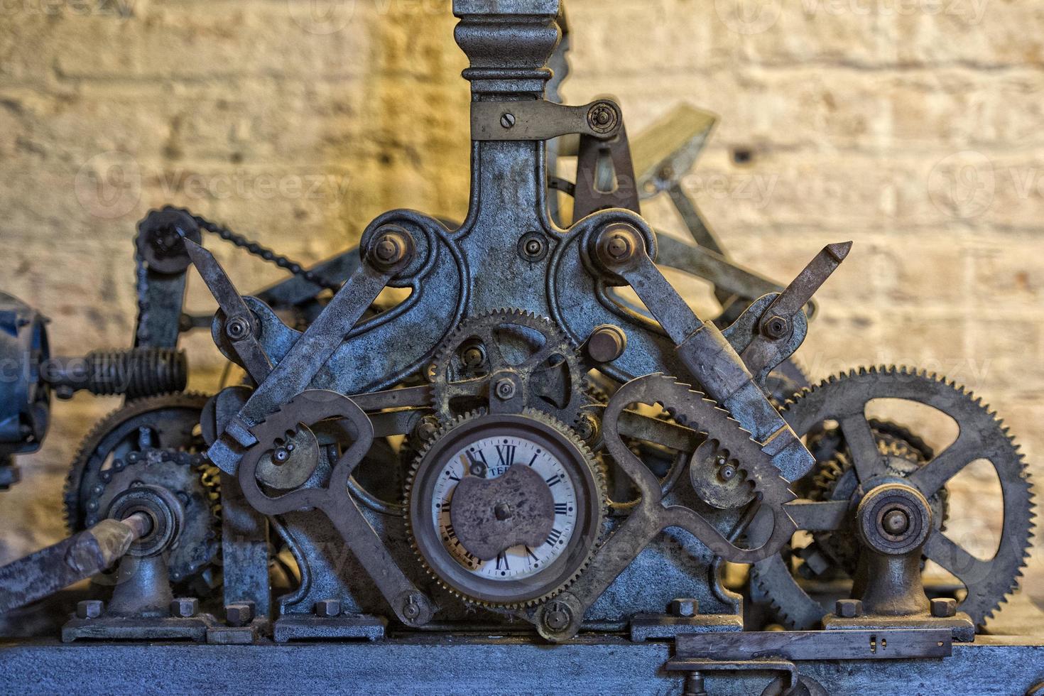 tower old clock parts photo