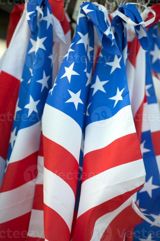 american flag waving photo