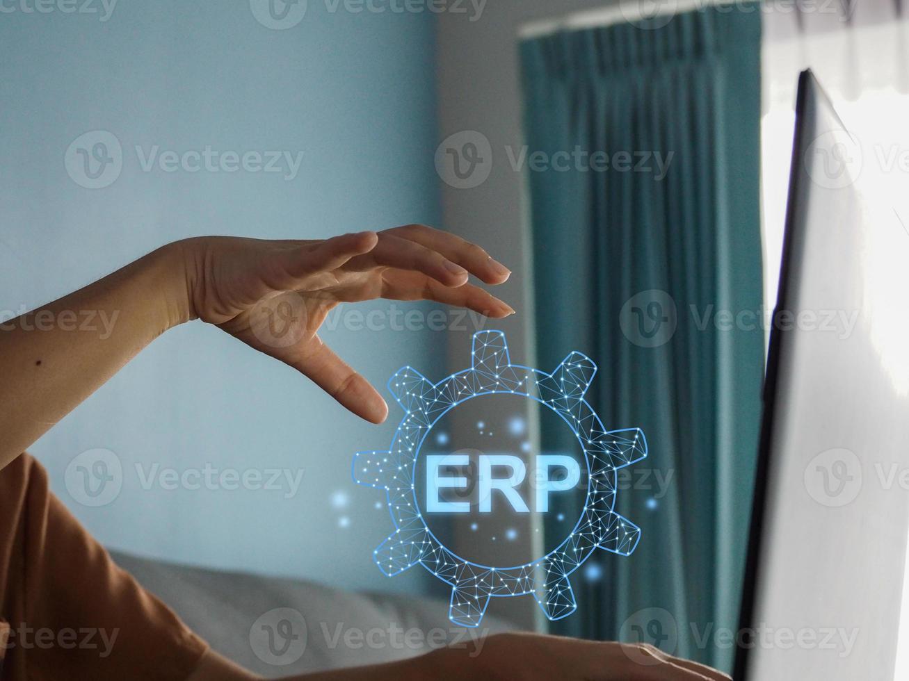 Businessmen show bright backlash with ERP, linking work within the organization. future work photo