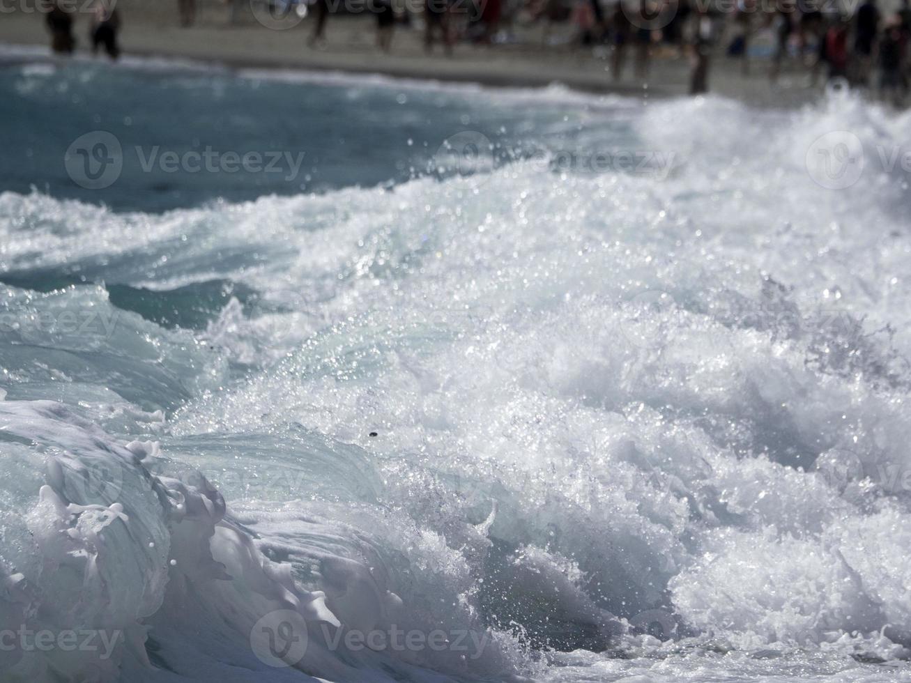 Sea wave on the shore photo