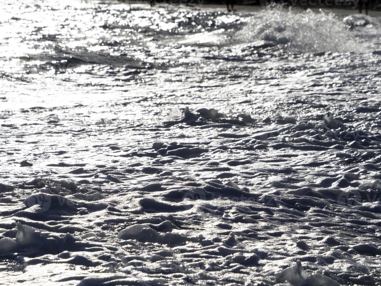 Sea wave on the shore photo