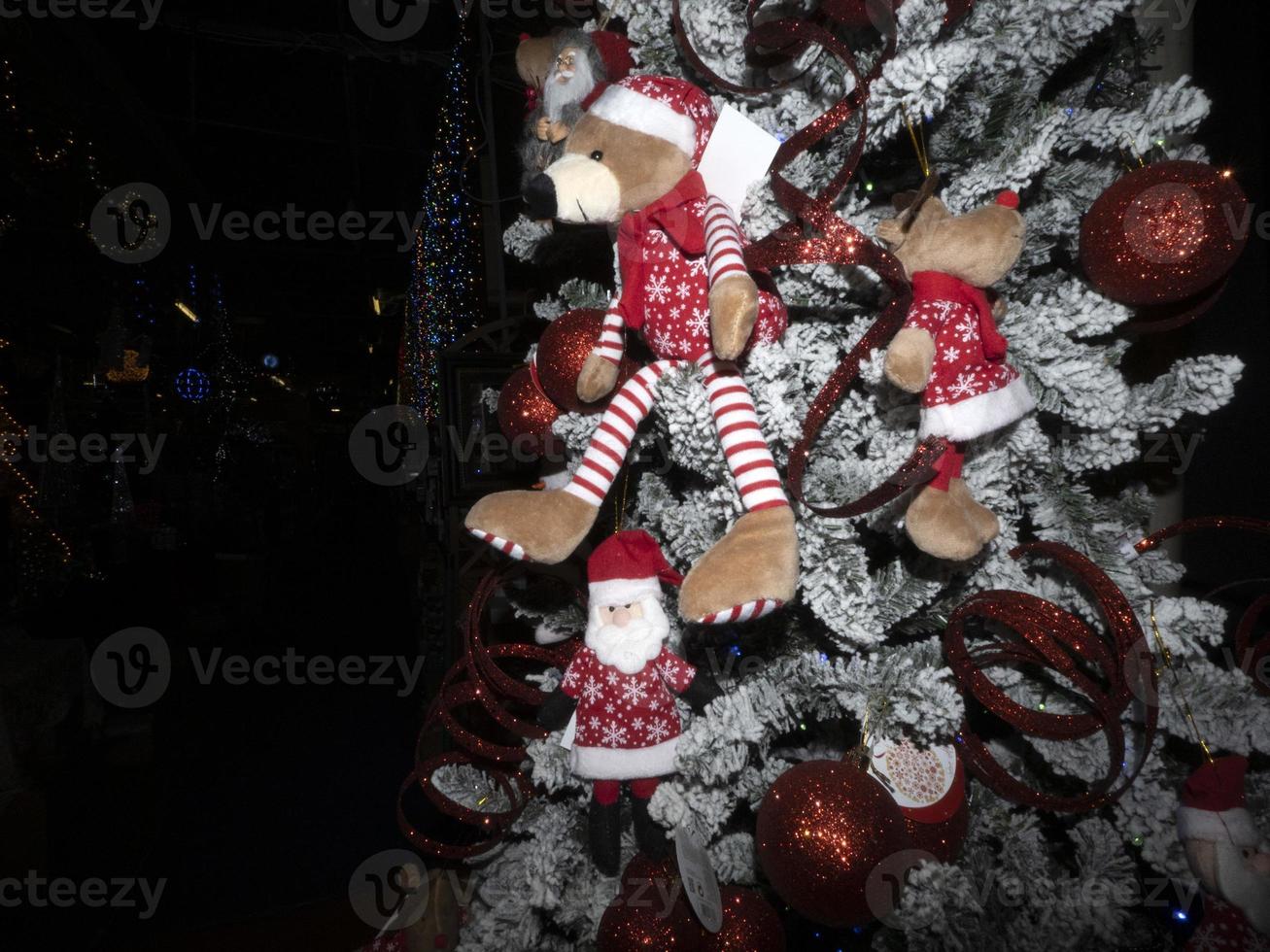 adornos y decoraciones de navidad cerrar detalle foto