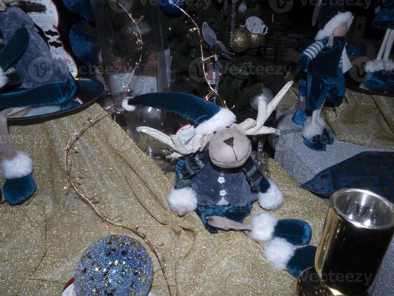 xmas ornaments and decorations close up detail photo