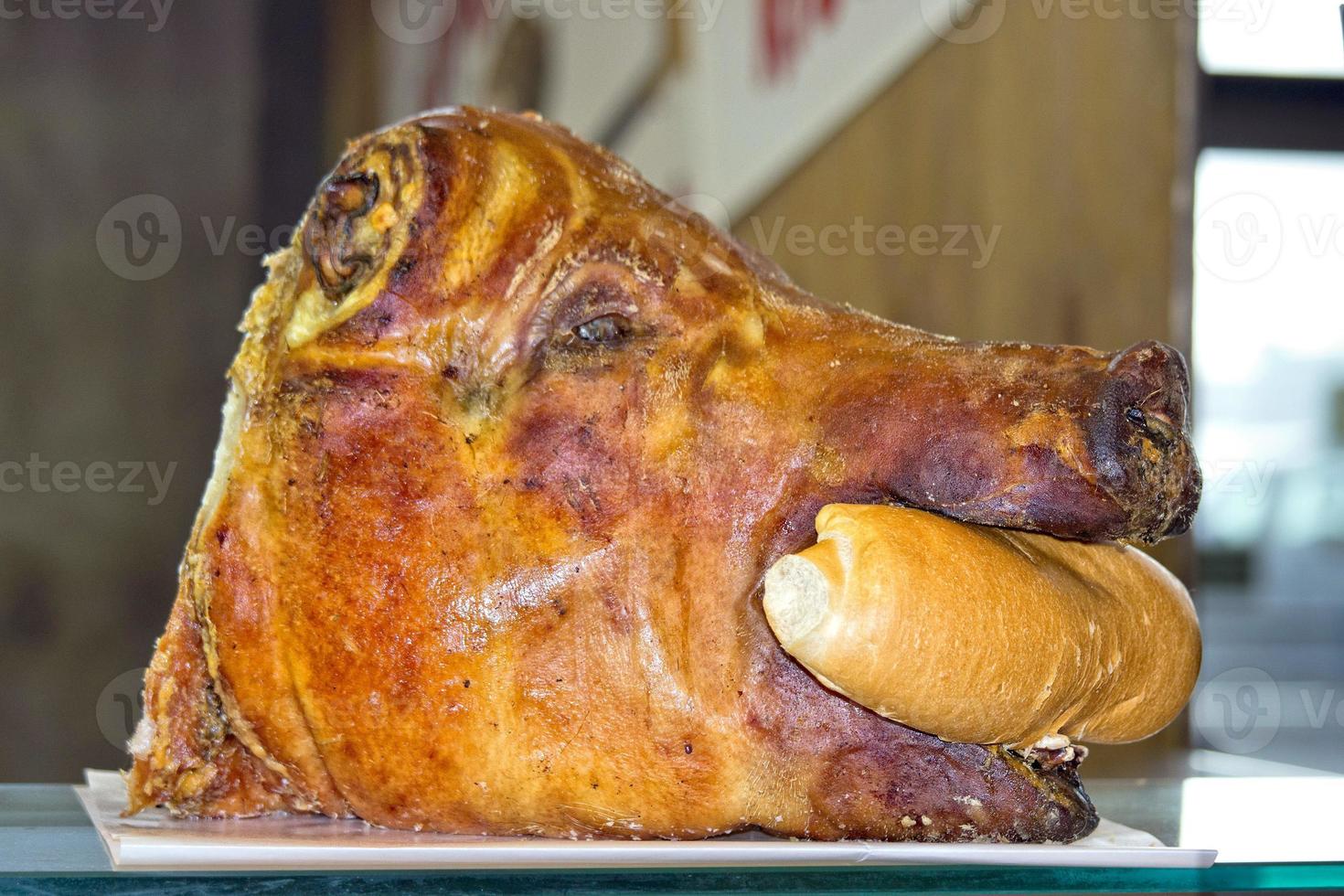 pork head cooked italian style photo