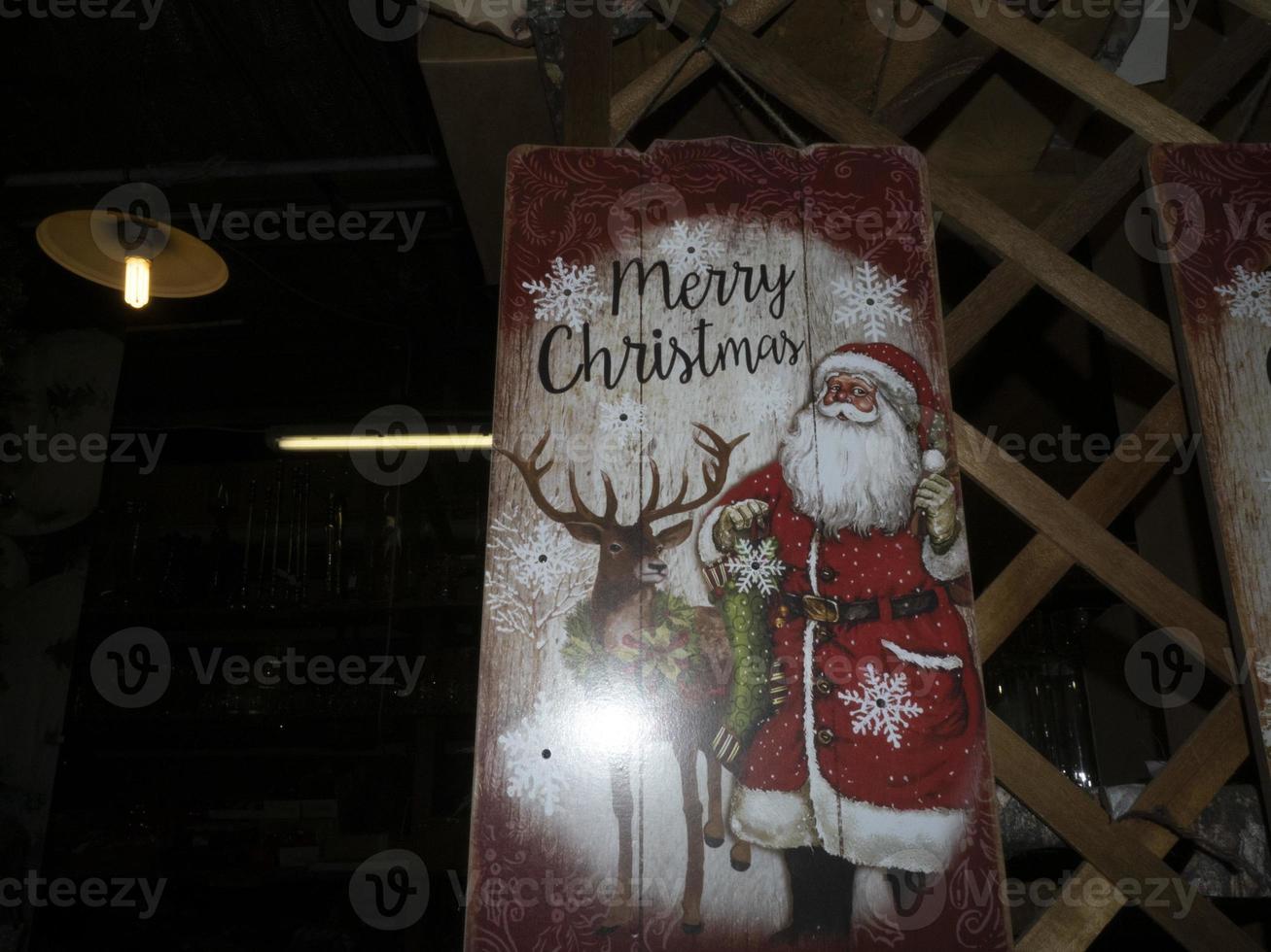 xmas ornaments and decorations close up detail photo