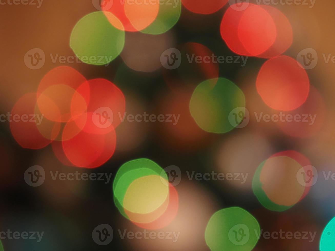 christmas tree lights blur background photo