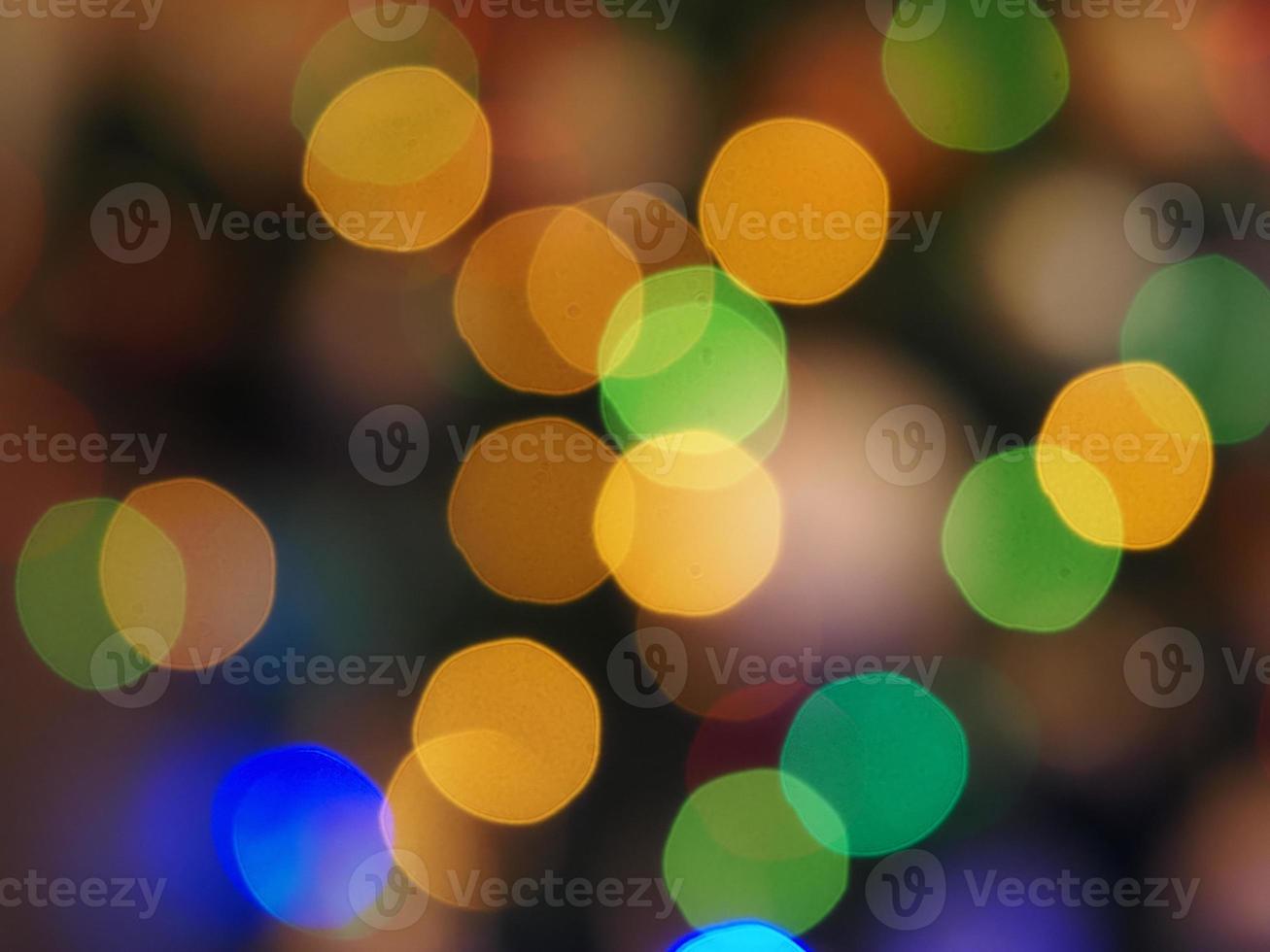 árbol de navidad luces desenfoque de fondo foto