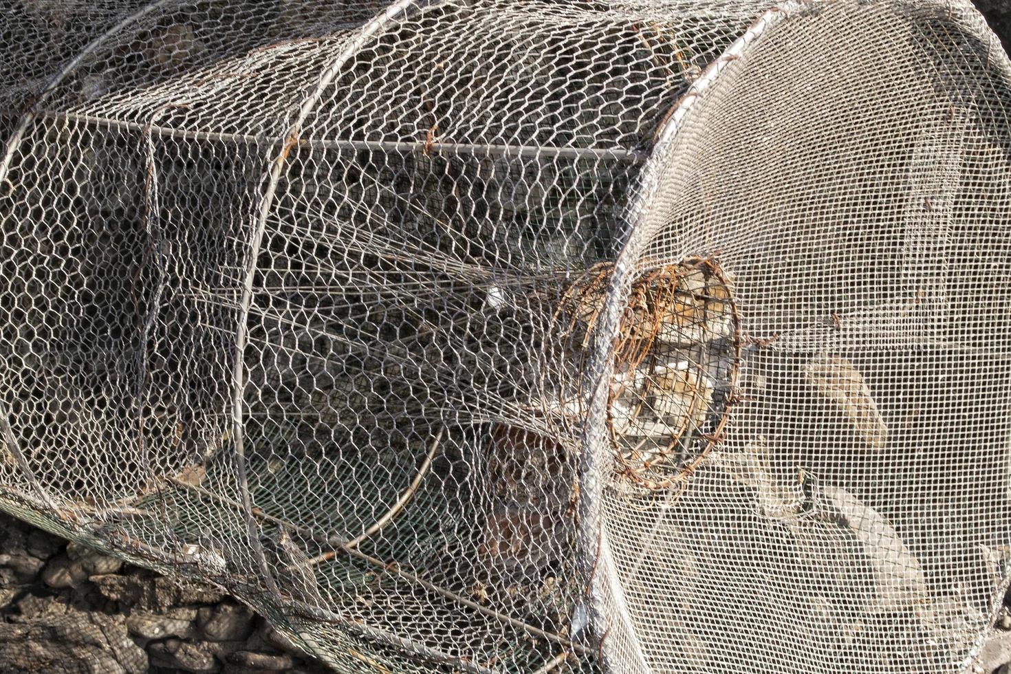 Fishermen net spreading out to the sun photo