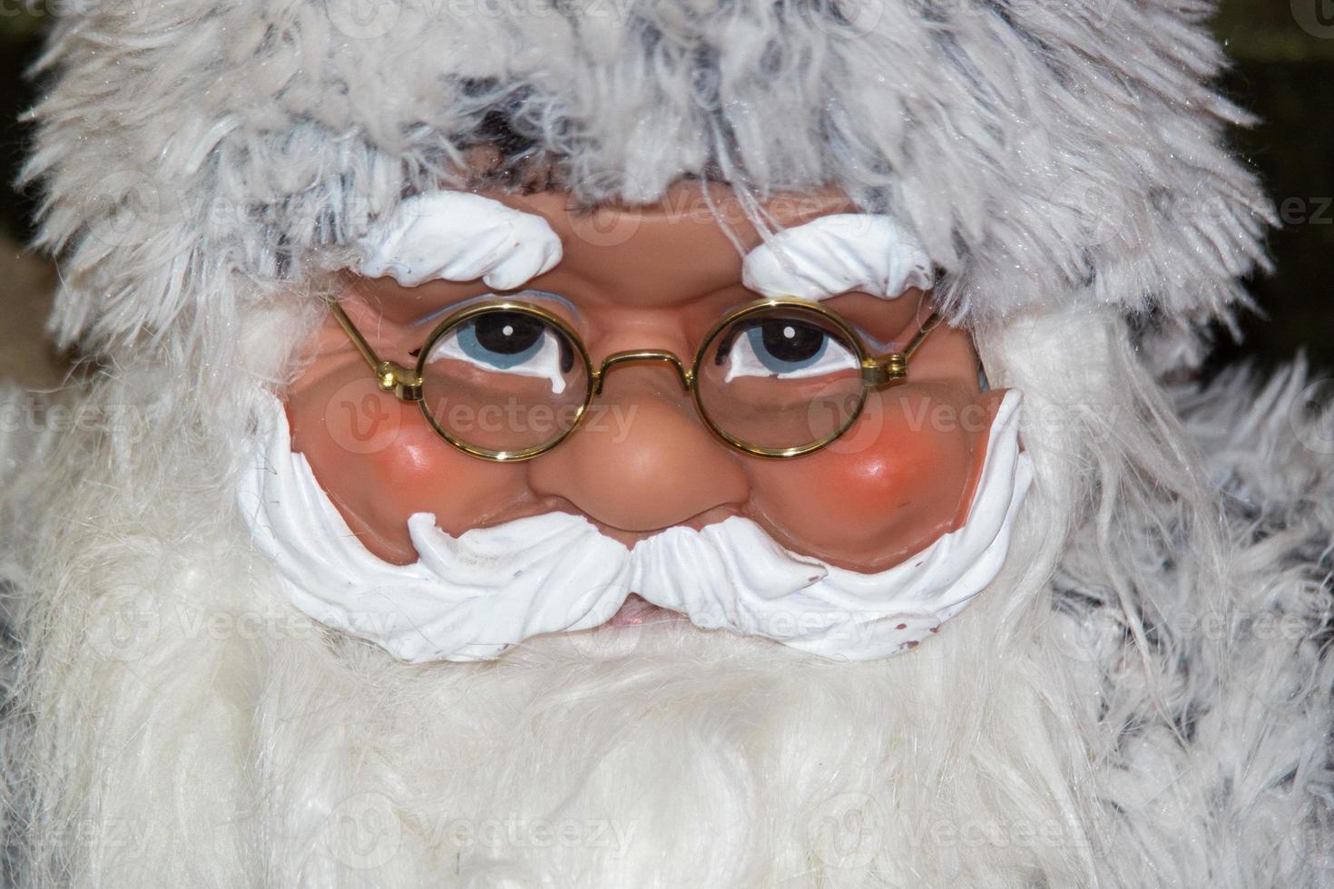 Santa claus face close up detail photo