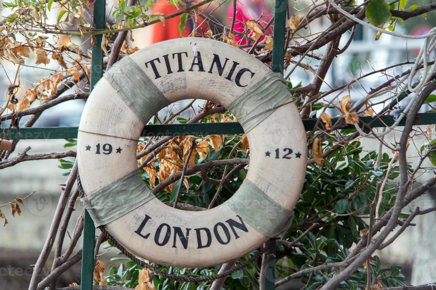 titanic ship life buoy photo