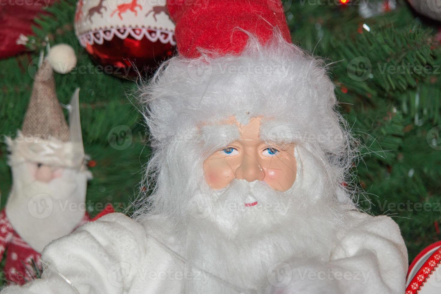 Santa claus face close up detail photo