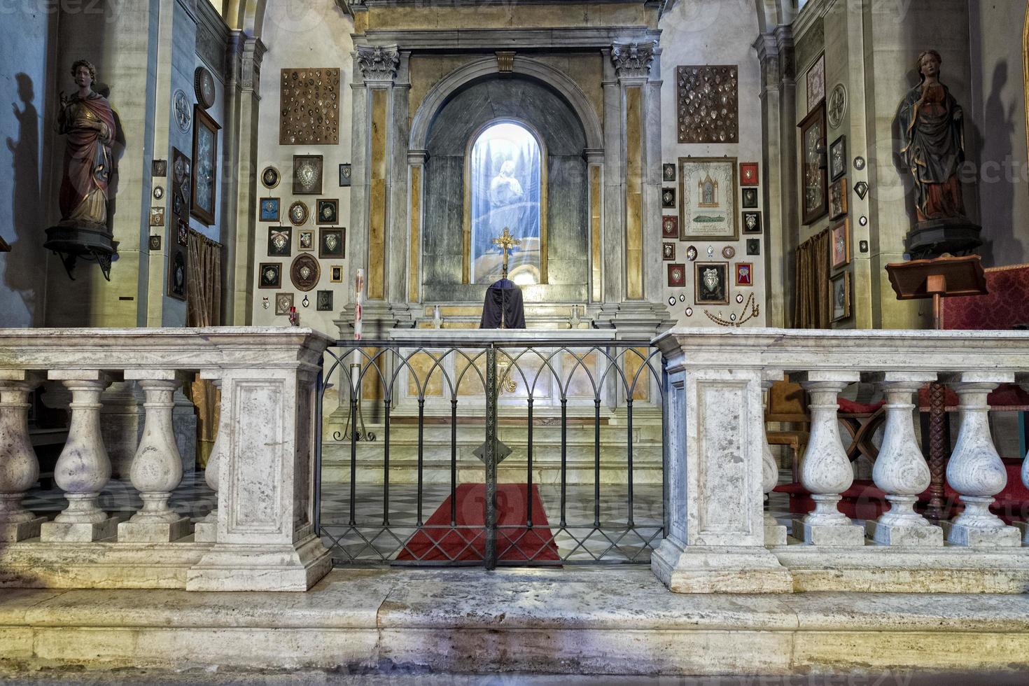 medieval church internal view photo