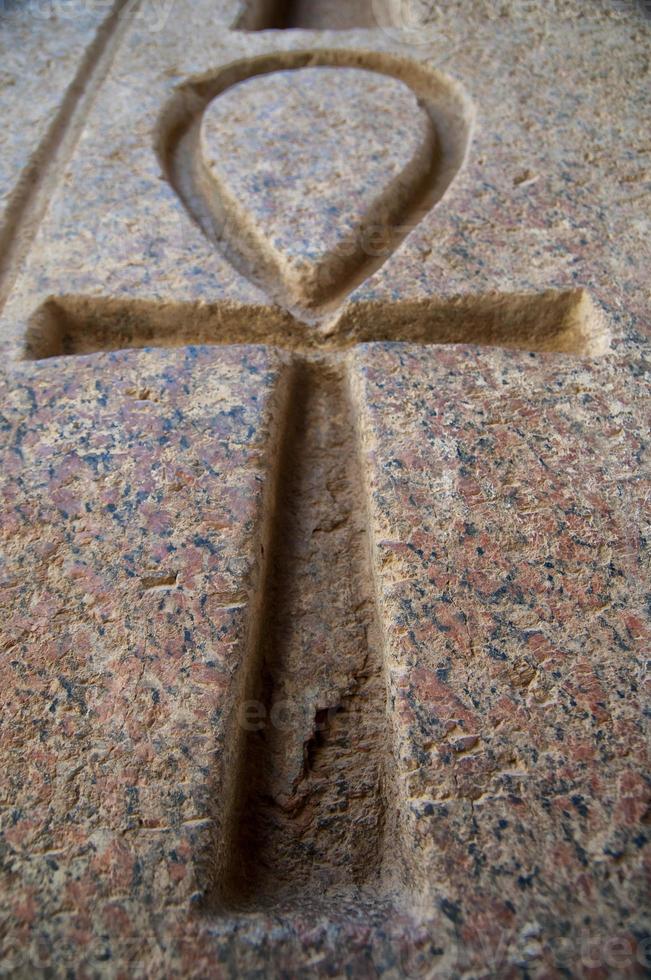 Ankh the key of life Hieroglyphics in Karnak Temple photo