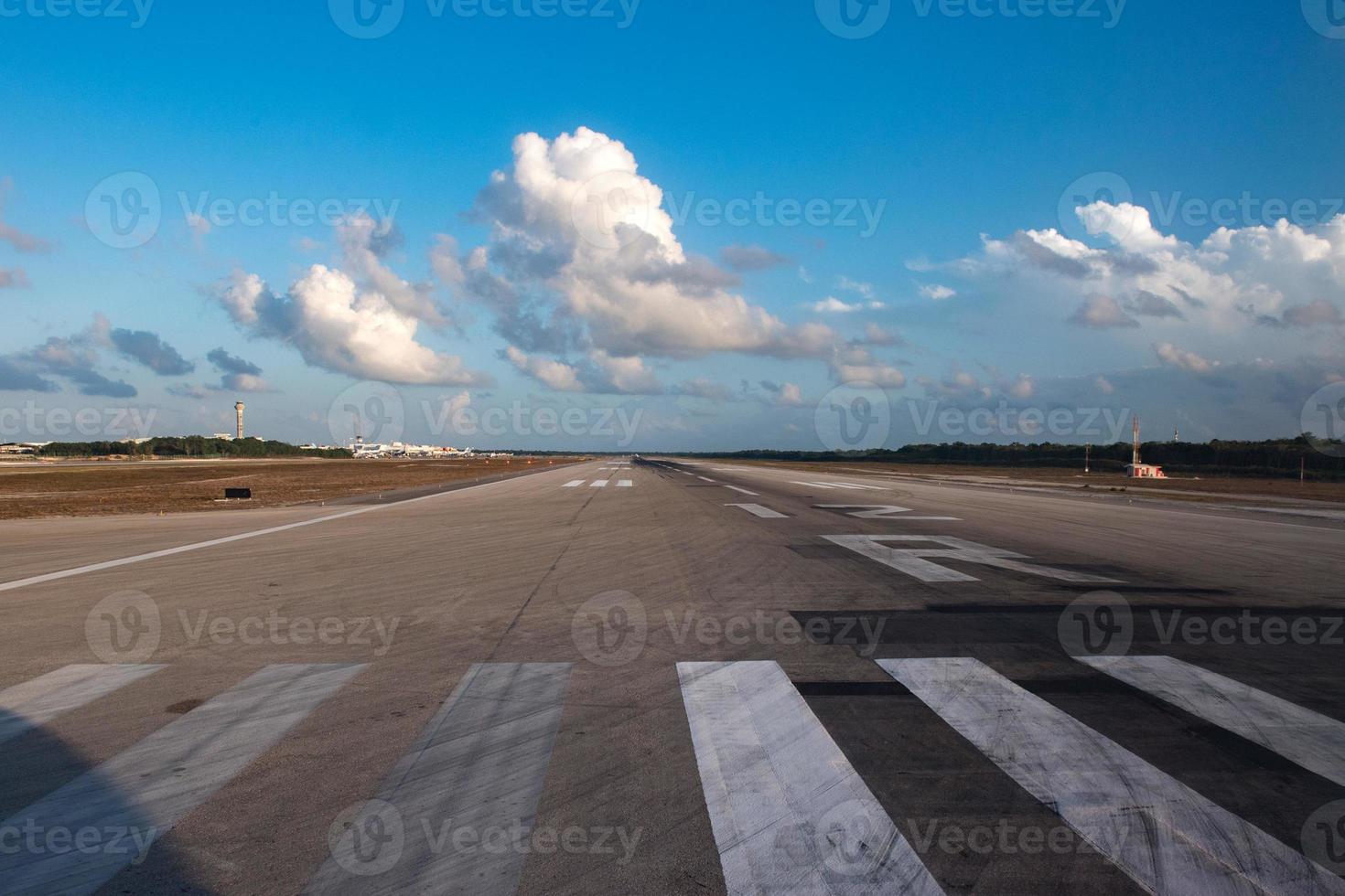 mexican small airport landing zone before take off photo