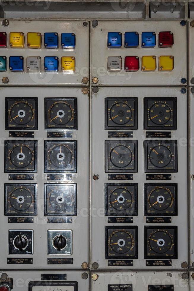 submarine control panel close up detail photo