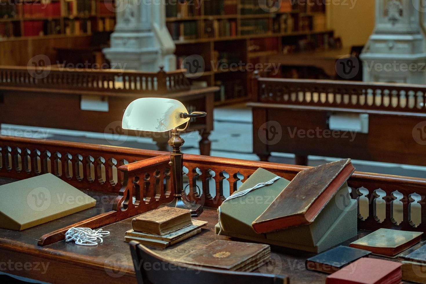 Public library shelf photo