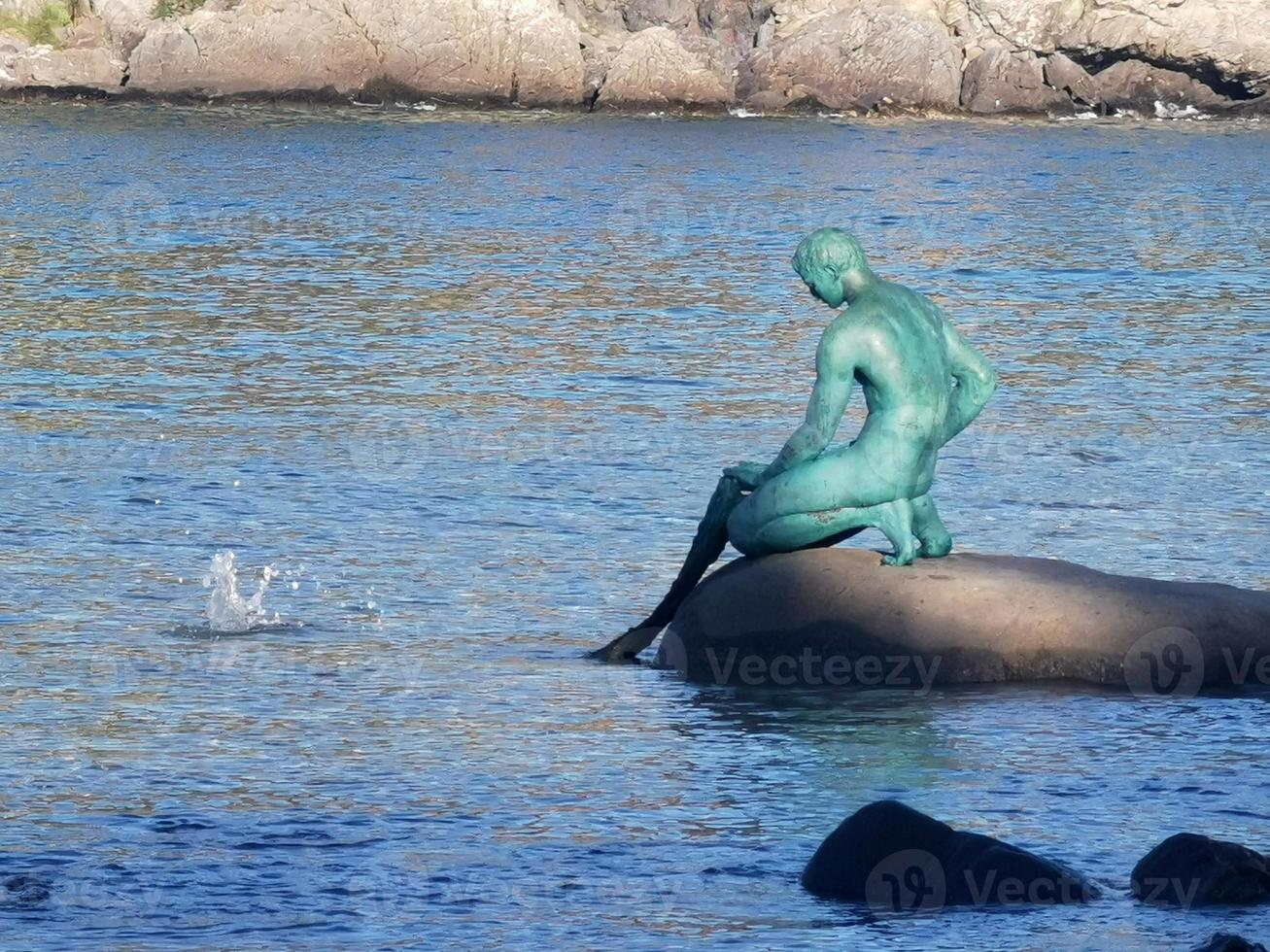 sestri levante pescador estatua foto