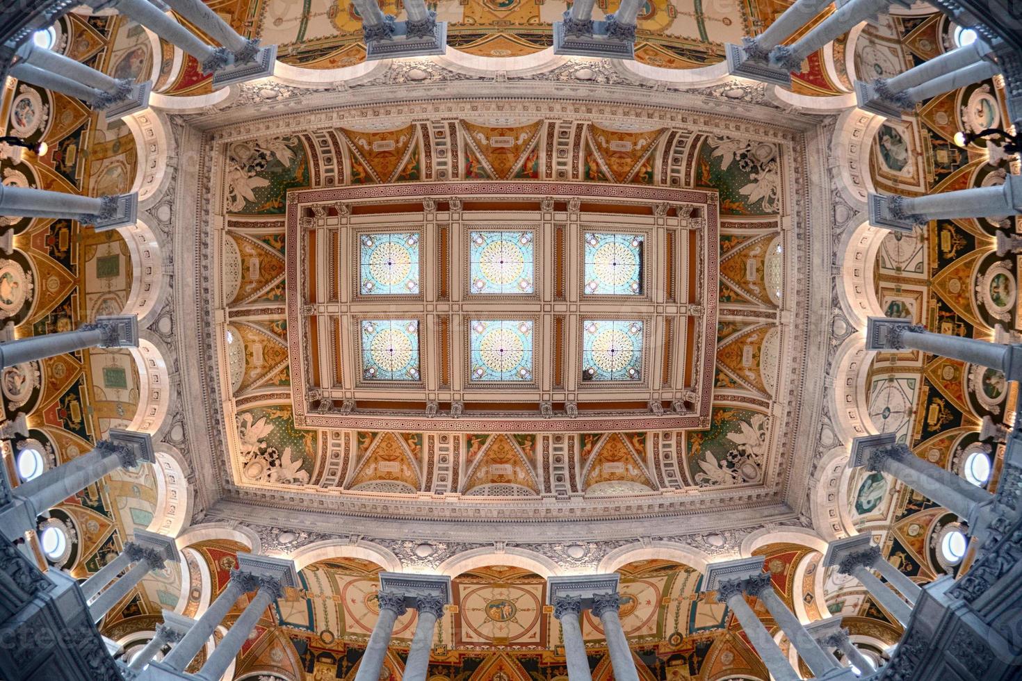 library of congress ceiling view photo