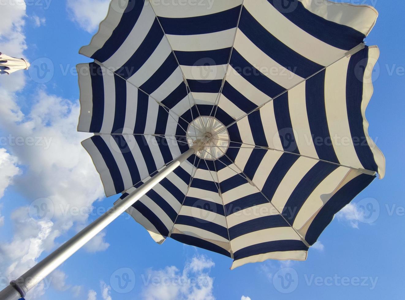 beach sun umbrella detail photo