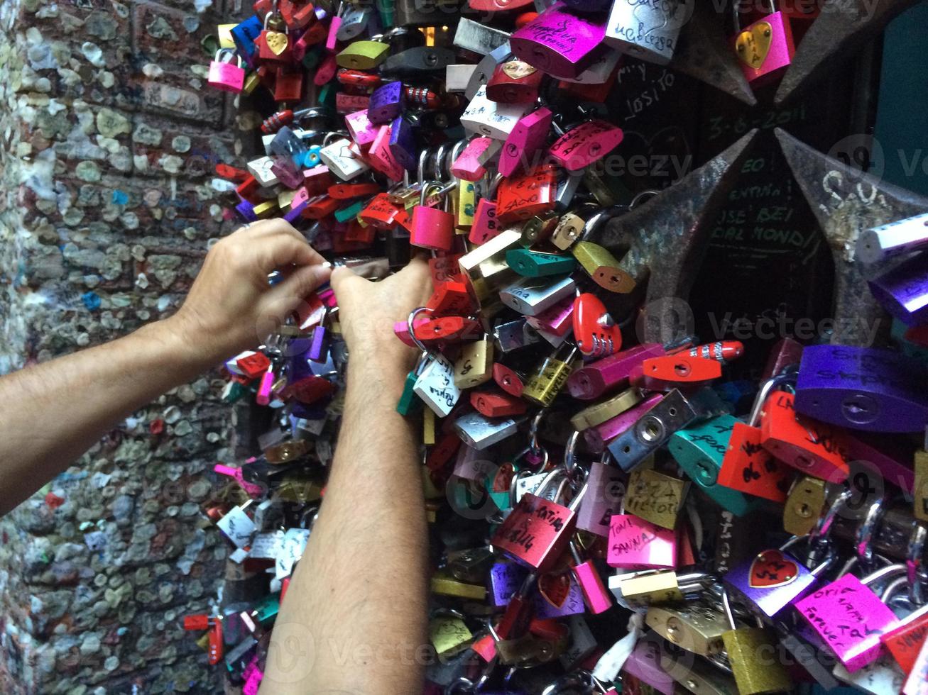 romeo and juliet house padlocks photo