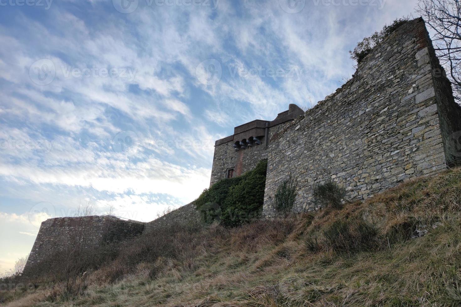 Puin fortress old fortification in Genoa, Italy photo