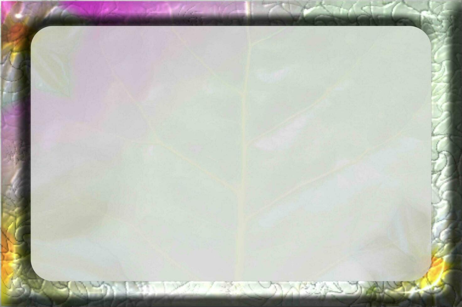 Frame flower with background gradient colors photo