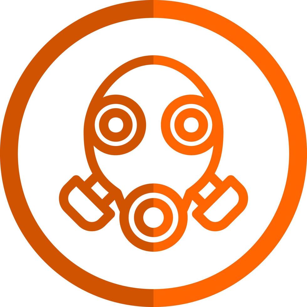 Gas Mask Vector Icon Design