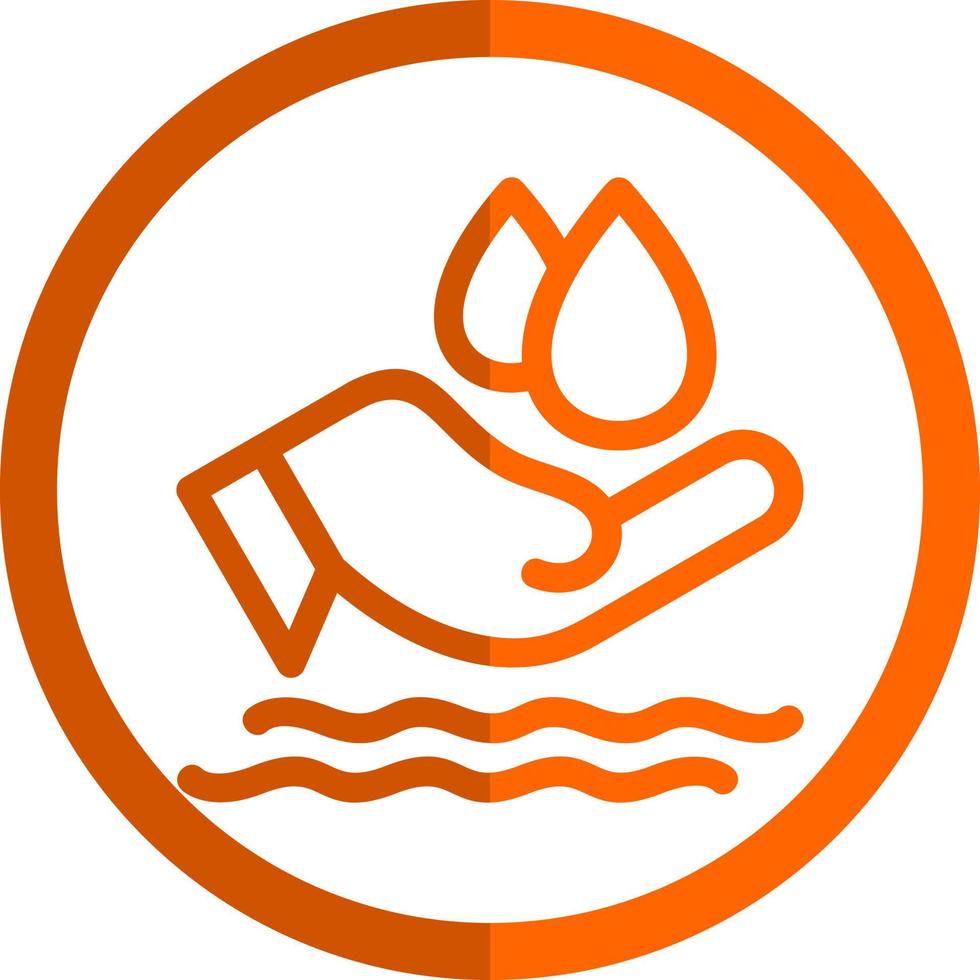Save Water Vector Icon Design