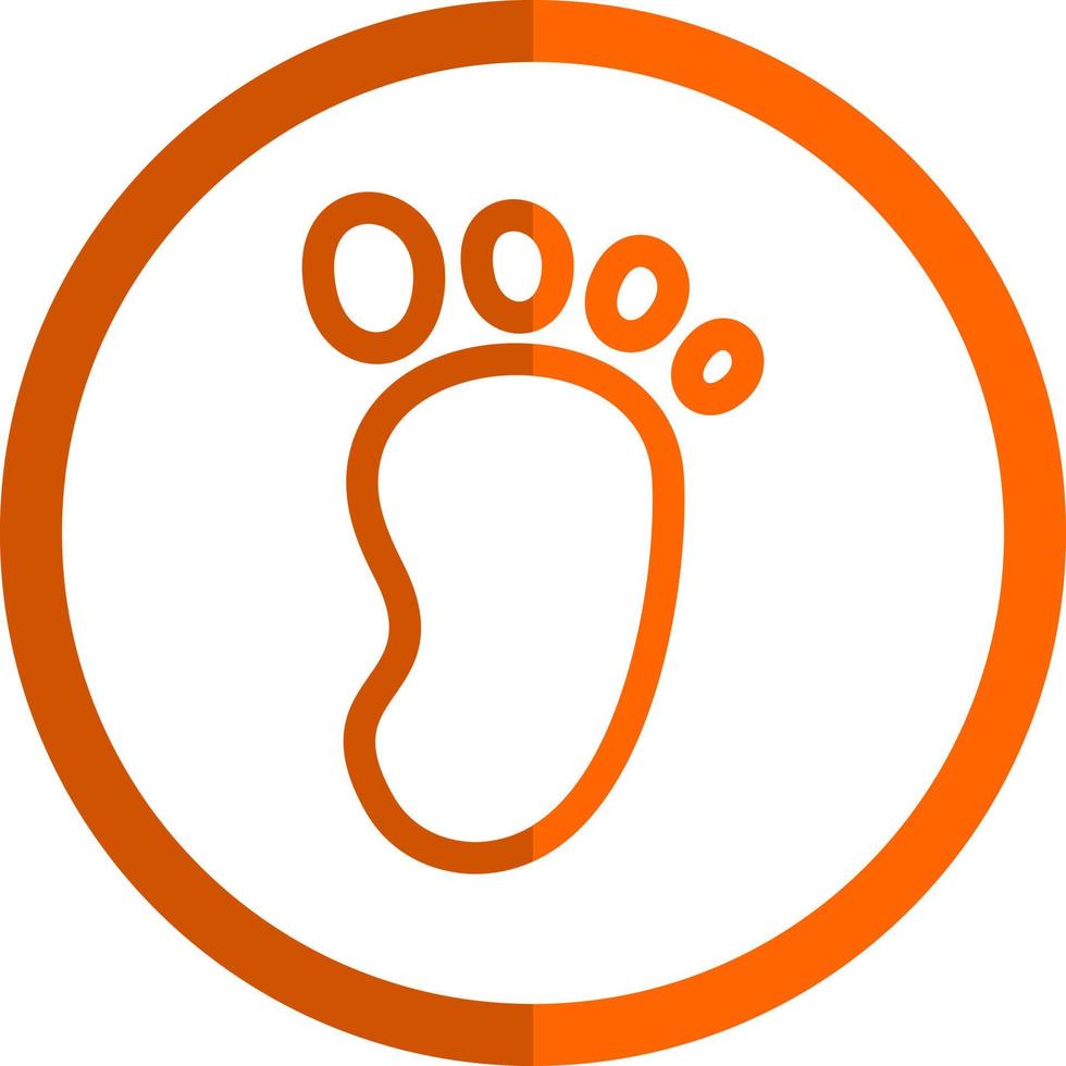 Footprint Vector Icon Design