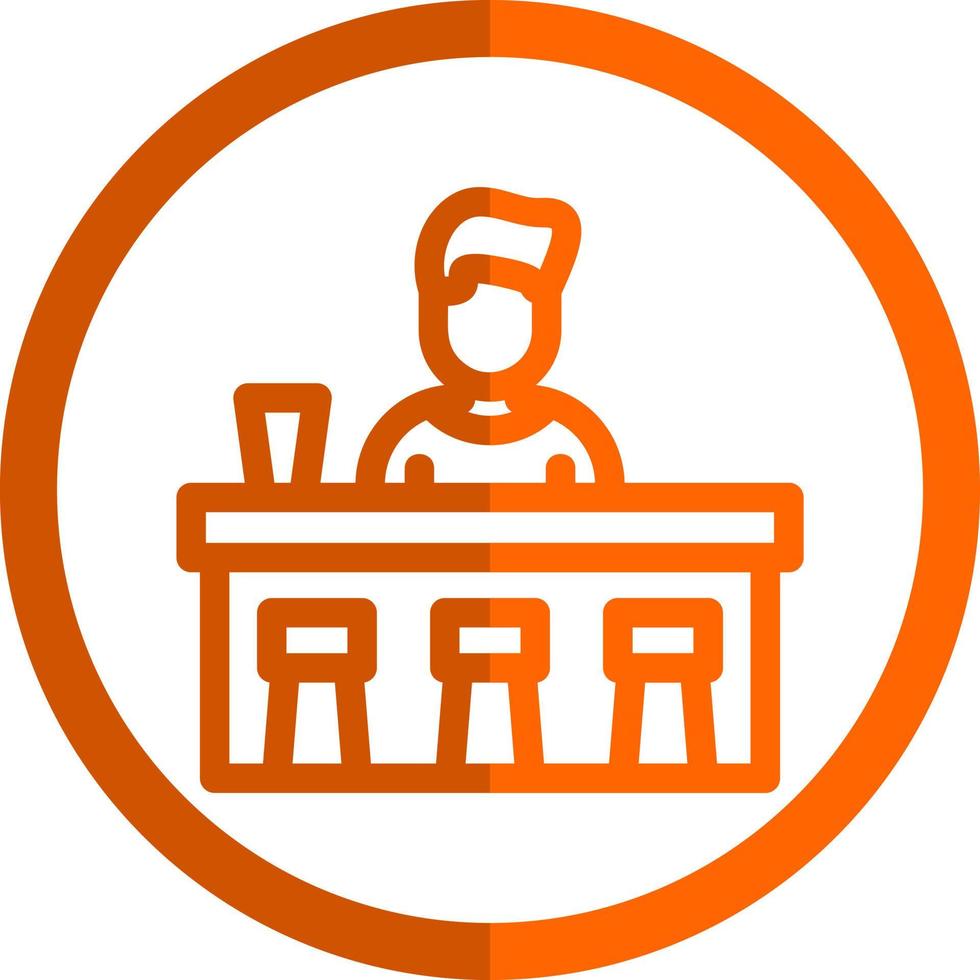 Bar Counter Vector Icon Design