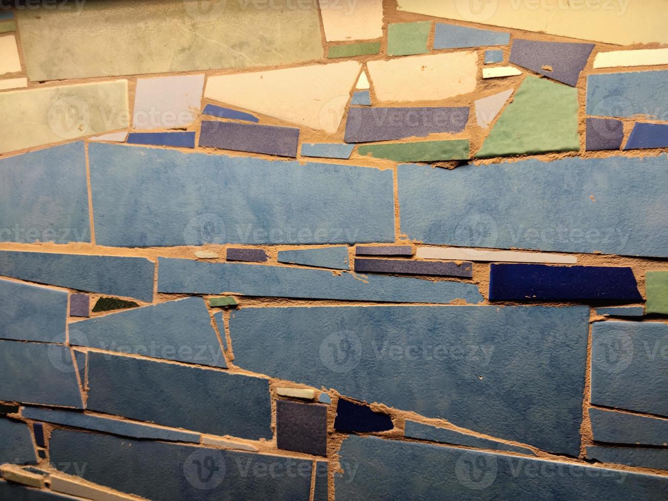 ceramic tile wall detail photo