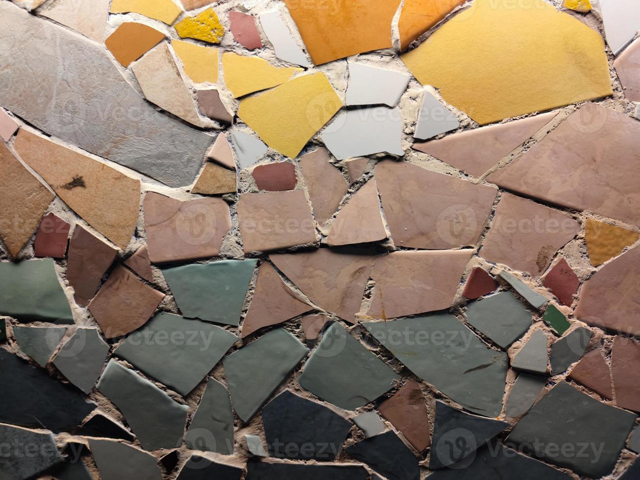 ceramic tile wall detail photo