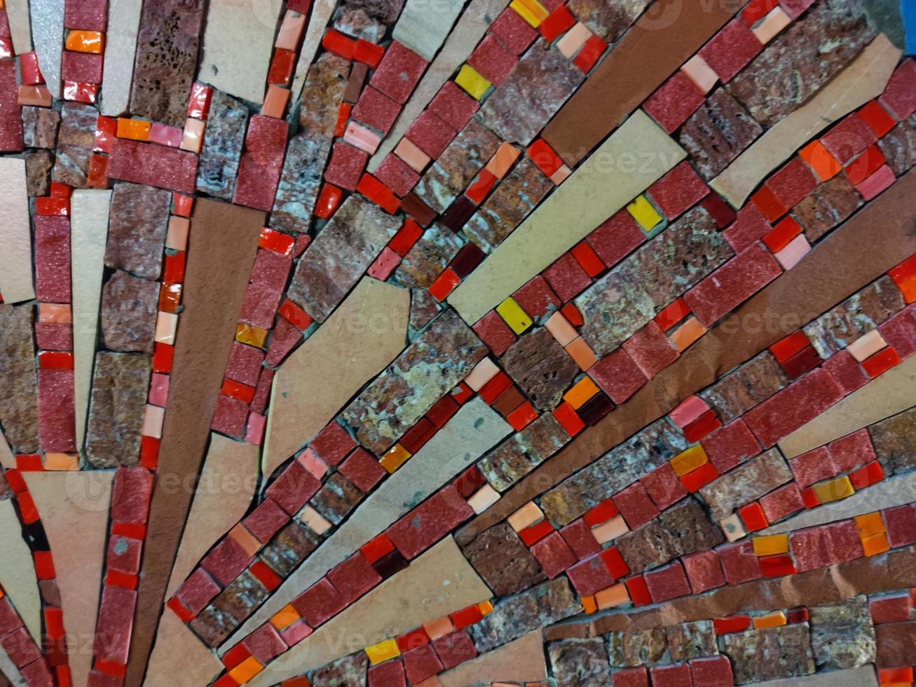 ceramic tile wall detail photo