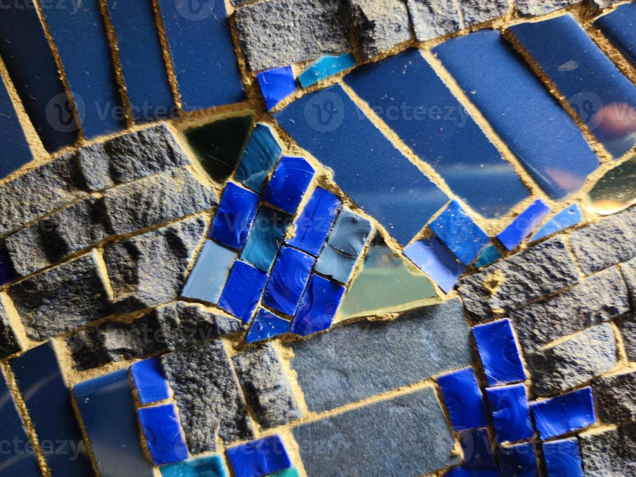 ceramic tile wall detail photo