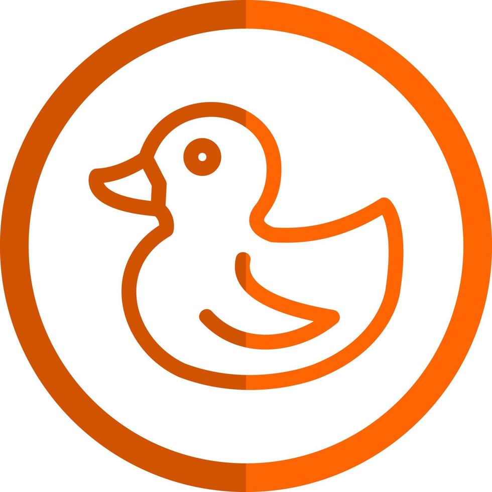 Rubber Duck Vector Icon Design