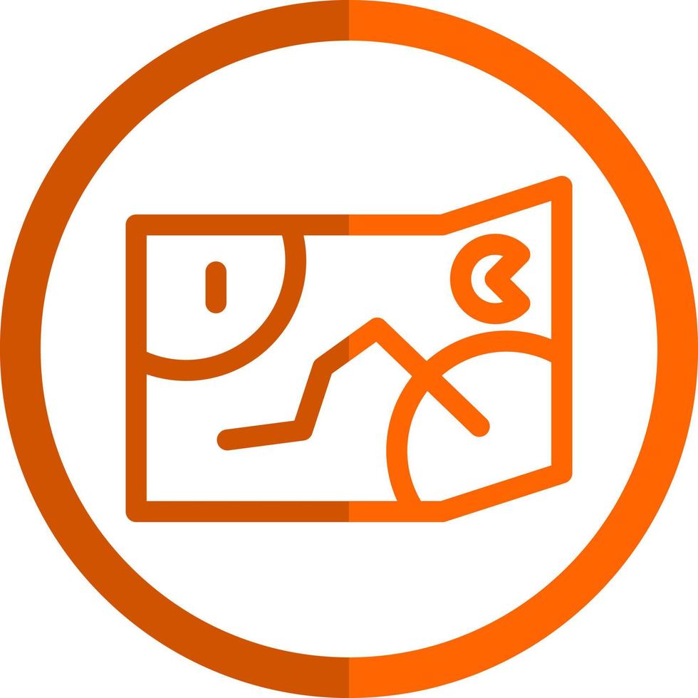Game Map Vector Icon Design