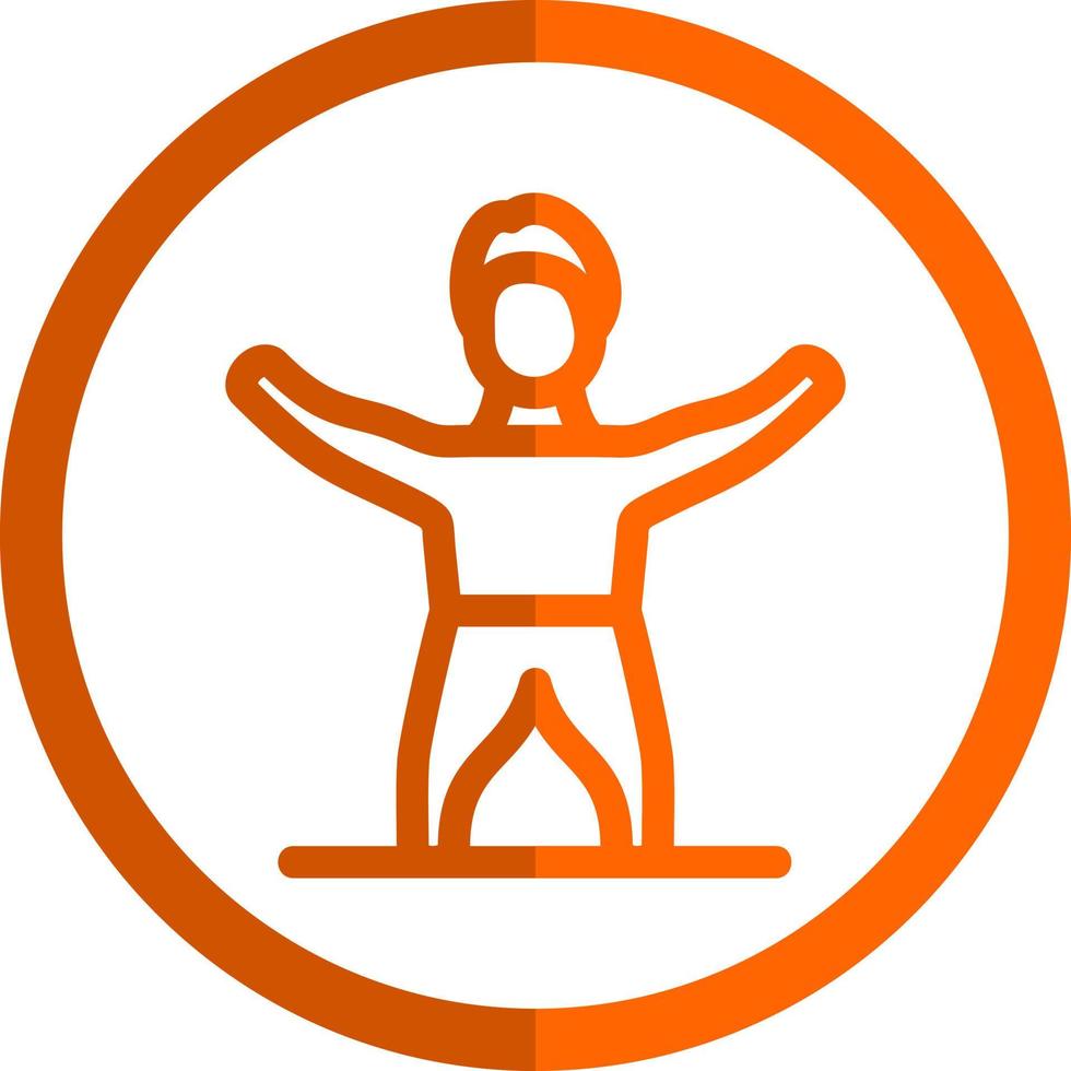 Gym Stretch Vector Icon Design