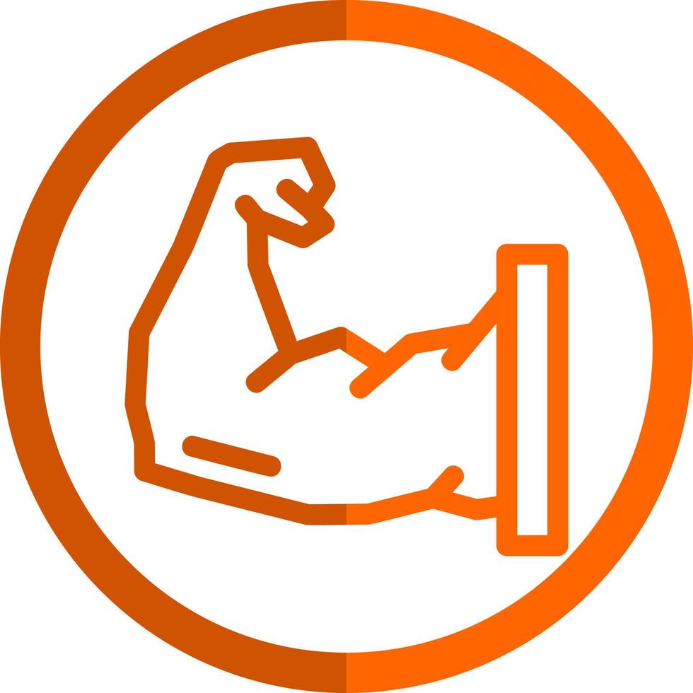 Arm Muscle Vector Icon Design