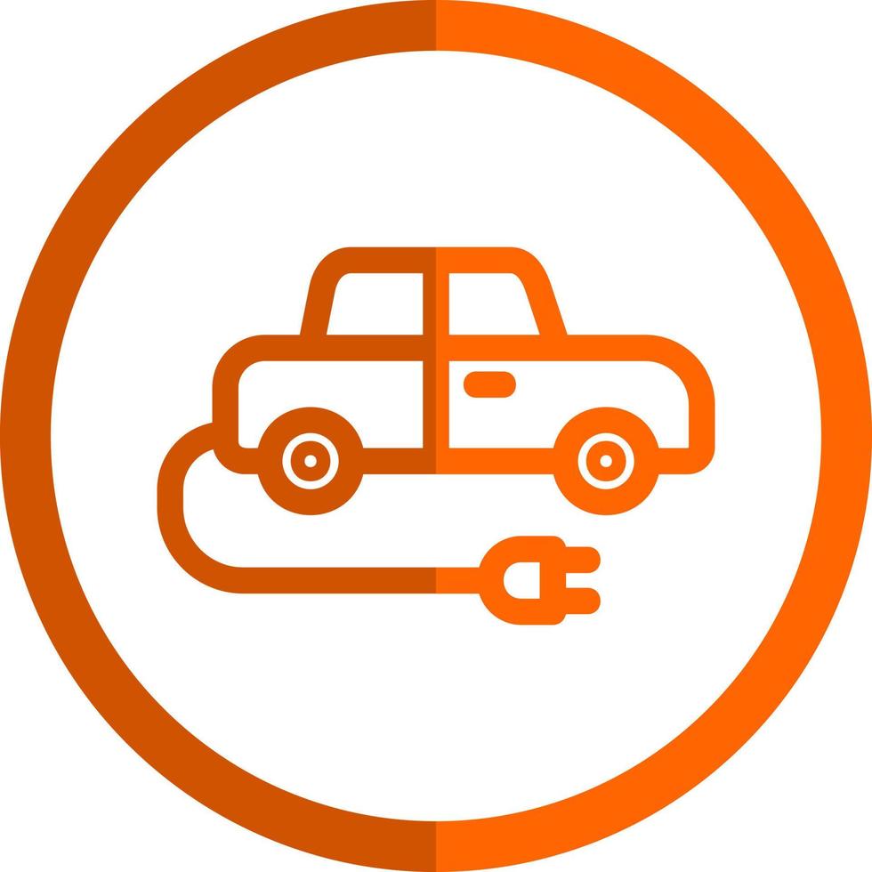 Electric Car Vector Icon Design