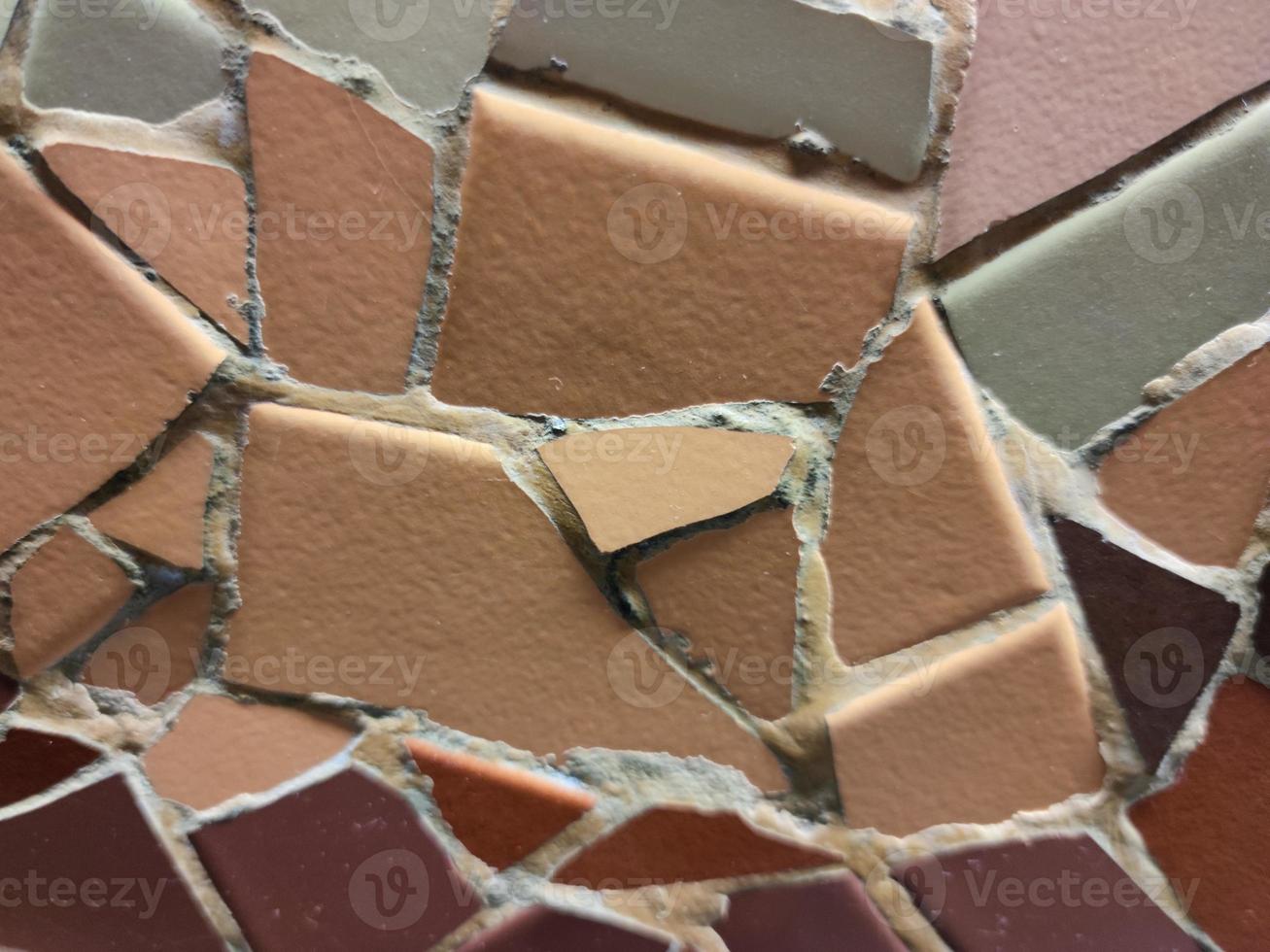 ceramic tile wall detail photo