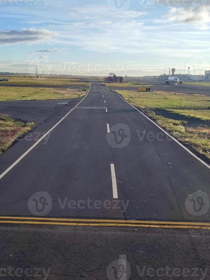 mexico city airport before take off photo