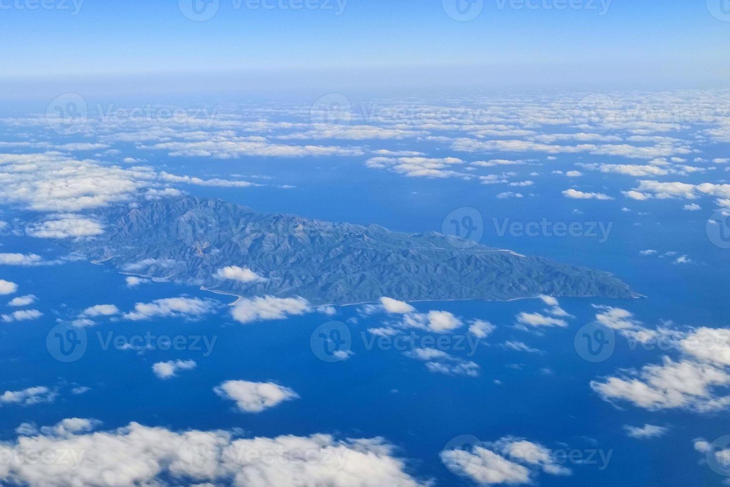 Cerralvo jacques cousteau island Mexico aerial view photo