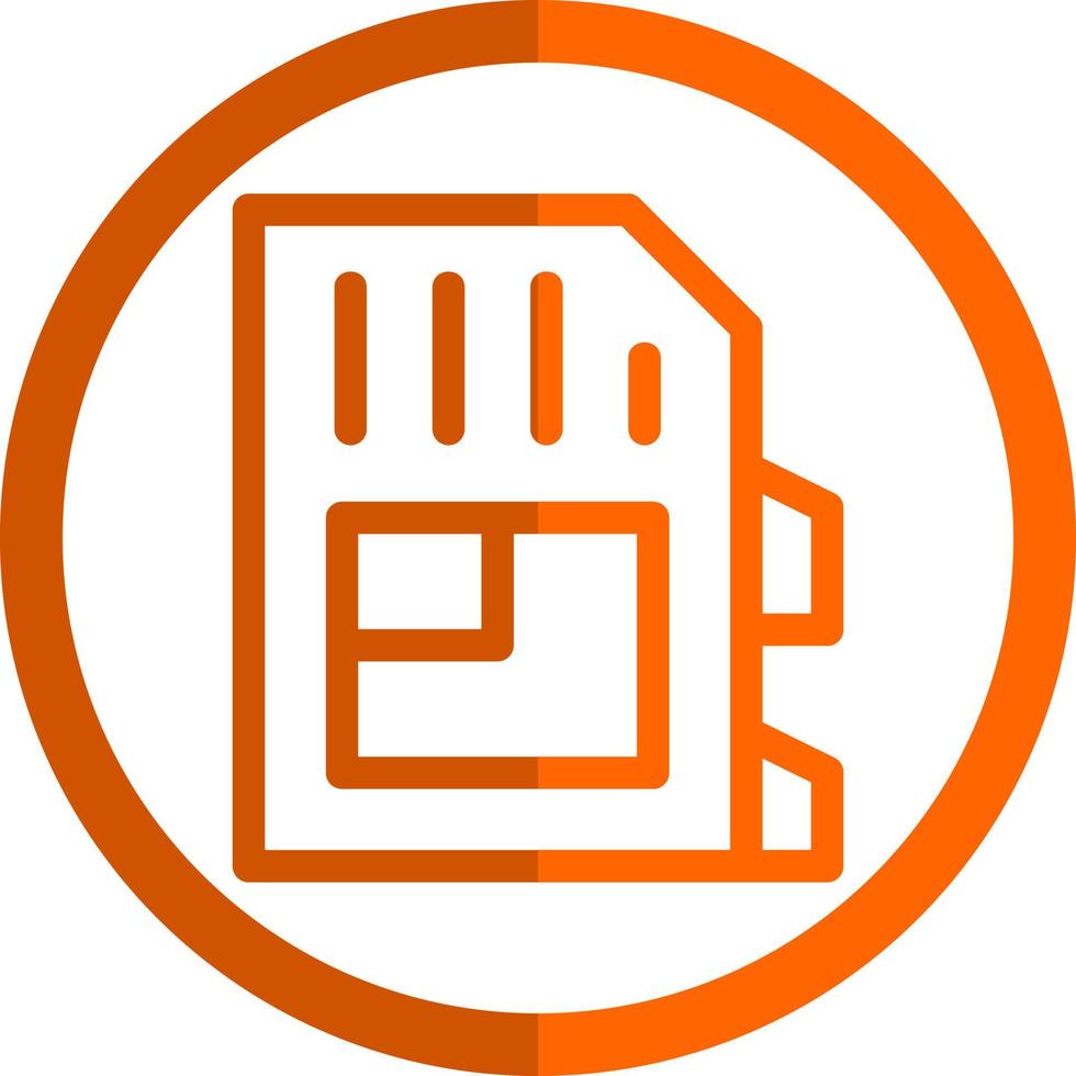 SD Card Vector Icon Design