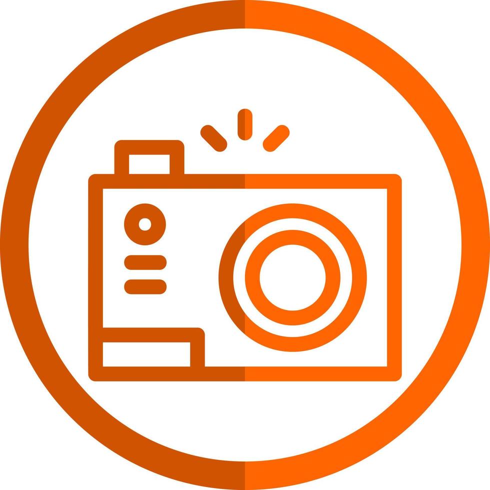 Compact Camera Vector Icon Design