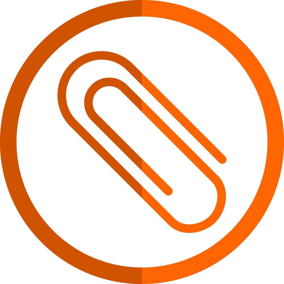Paper Clip Vector Icon Design