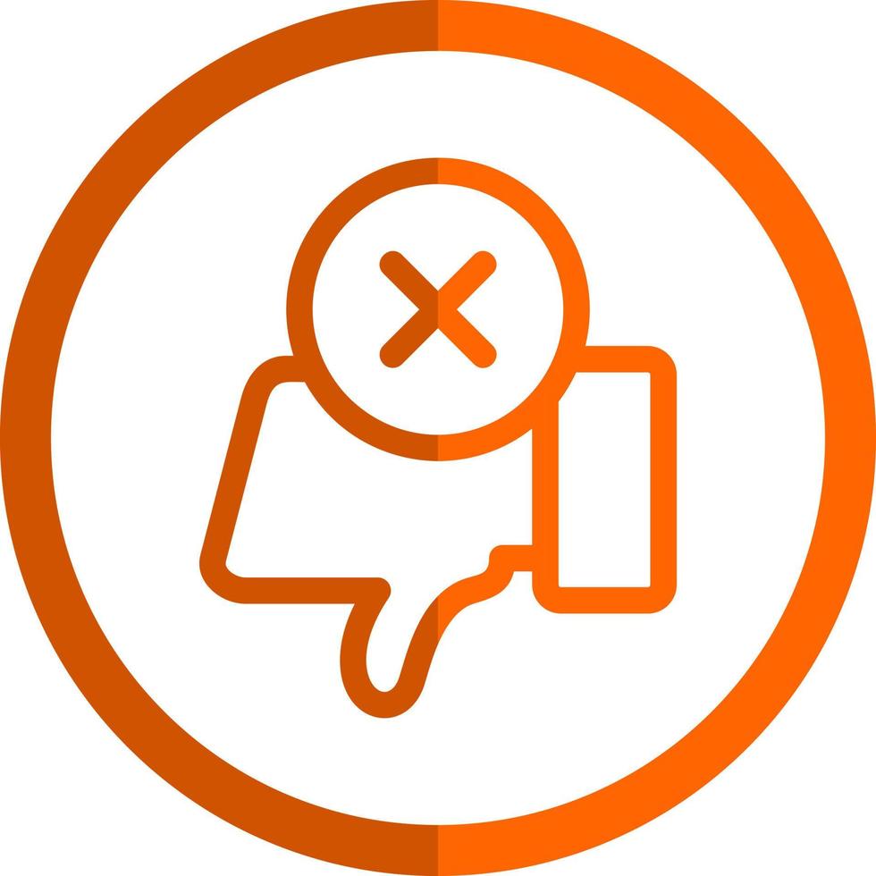 Dislike Vector Icon Design