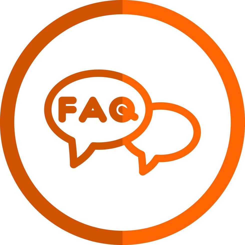 FAQ Vector Icon Design