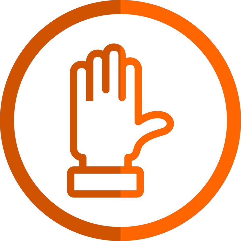 Raise Hand Vector Icon Design
