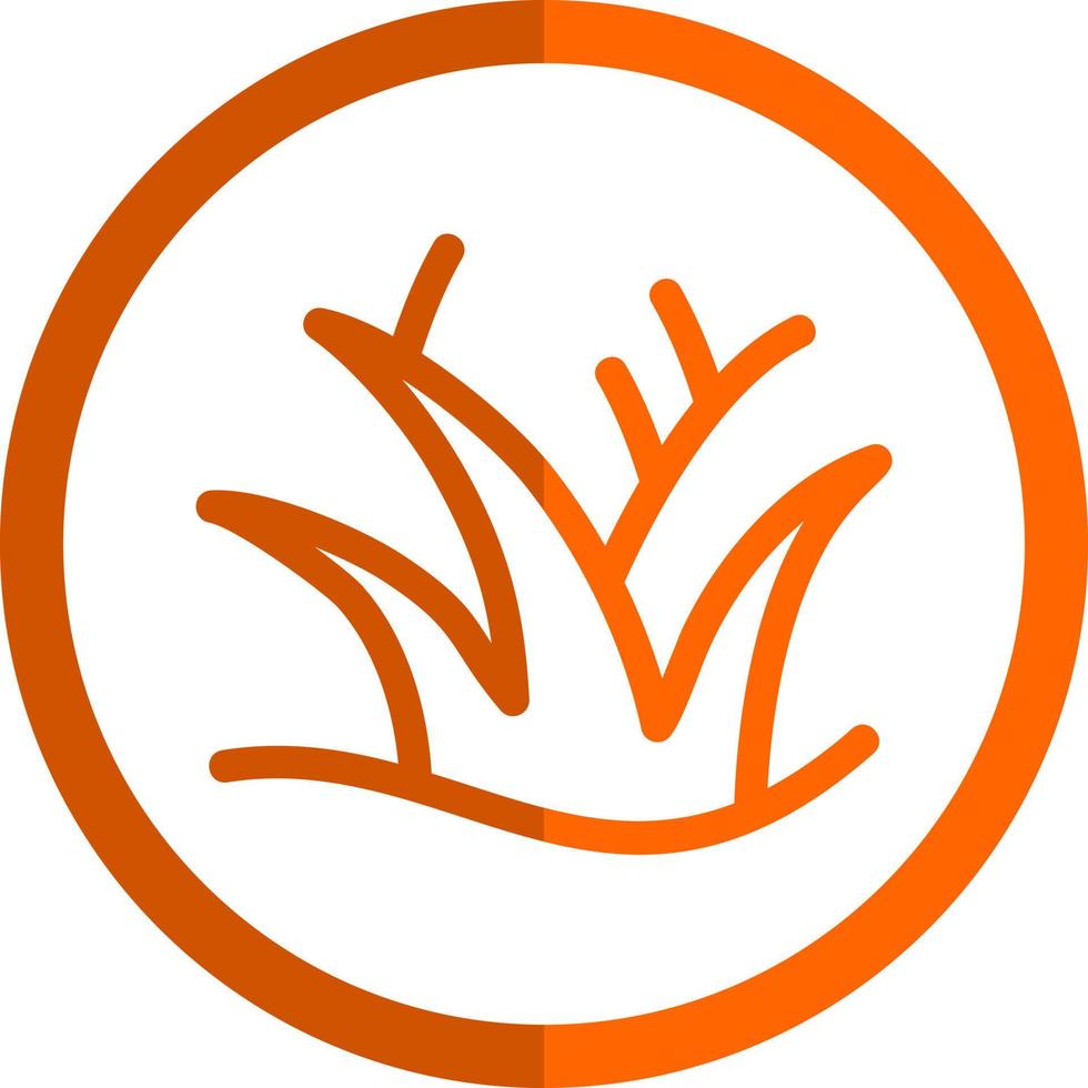 Desert Grass Vector Icon Design