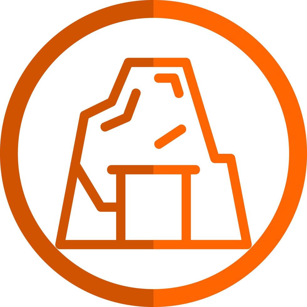 Desert Cave Vector Icon Design